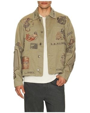 Samuel Zelig Duffle Chore Jacket - Natural