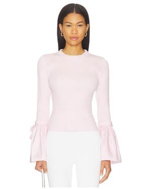 Jonathan Simkhai Agata Long Sleeve Top - White