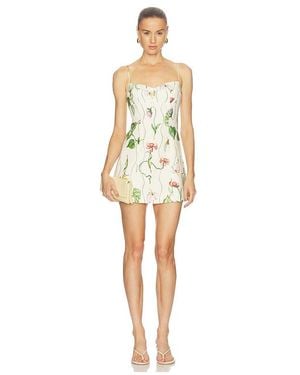 Cara Cara ROBE COURTE CHERRY en Cream - Multicolore