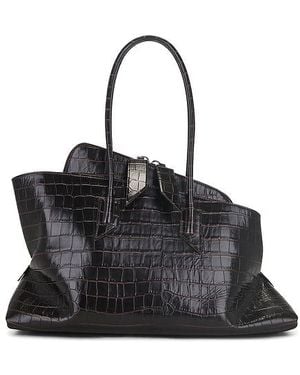 The Attico La Passeggiata Top Handle Bag - Black