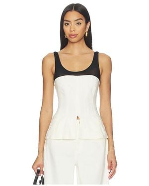 WeWoreWhat Corset Top - White