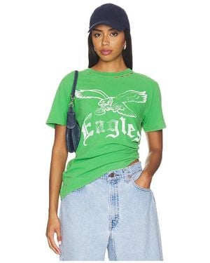Junk Food T-Shirt Eagles En. Taille Also En M, S, Xl/1X, Xs - Vert