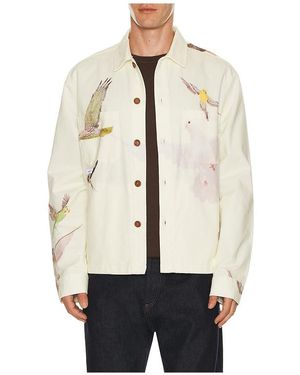 Students Golf Windmill Chore Jacket - Natural