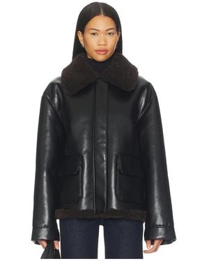 Lovers + Friends Irving Faux Leather Jacket - Black