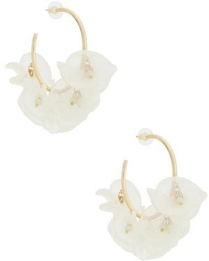 Lovers + Friends Pendientes Odette En Talla - Blanco