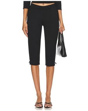 GUIZIO Caria Capri Trousers - Black