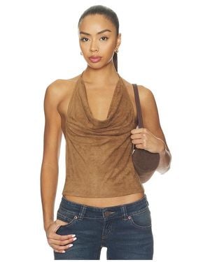A.Brand Wicked Game Halter Top - Blue