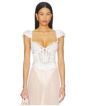 For Love & Lemons Rita Rose Bodysuit - Natural