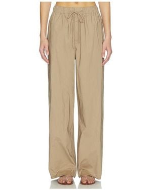 Skims Swiss Cotton Sateen Oversized Drawstring Pant - Natural