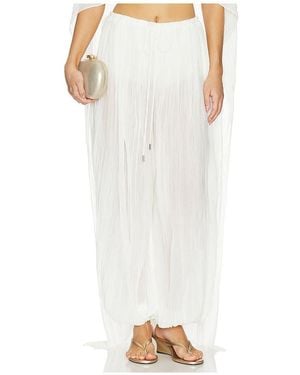 Jonathan Simkhai Afton Crinkle Jersey Balloon Pant - White
