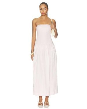 Enza Costa Cotton Bandeau Dress - White