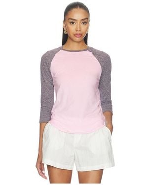 Michael Lauren X Revolve Katya Raglan 3/4 Sleeve Tee - Multicolour
