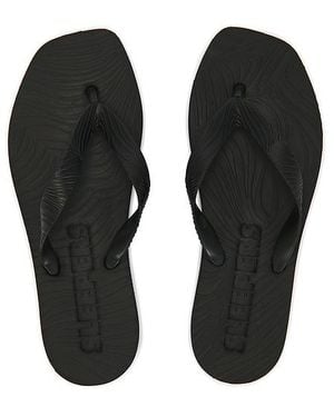 Sleeper Flip Flops Tapered Platform - Schwarz
