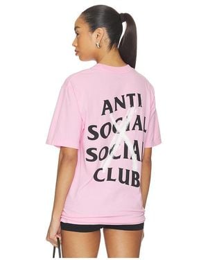 ANTI SOCIAL SOCIAL CLUB Cancelled Hand Painted Tee - Pink