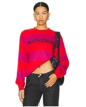 No Problemo Langarmshirt - Rot