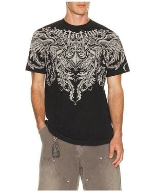 Affliction Flourish Short Sleeve Tee - Black