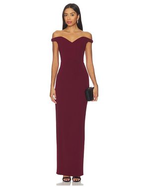 Katie May Vestido Largo Reverie En Color Burgundy Talla (También En S, Xs) - Rojo