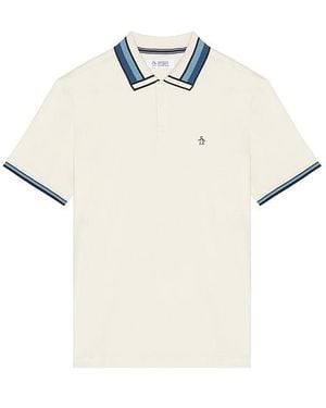 Original Penguin Interlock Polo - White