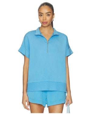 Varley Ritchie Short Sleeve Sweater - Blue