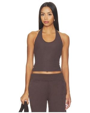 Vuori Pose Halter Top - Brown