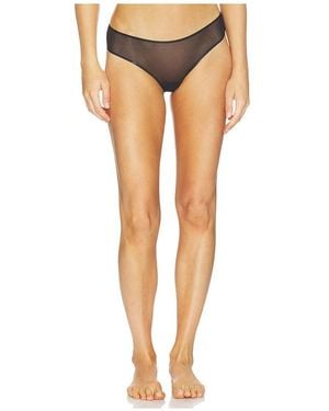 Commando Chic Mesh Thong - Black