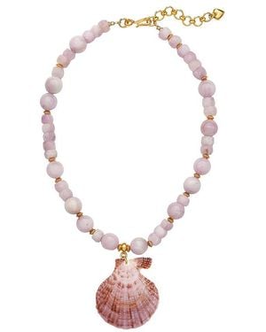 Brinker & Eliza Collar Colgante Bora Bora En Color Rosado Talla - Multicolor