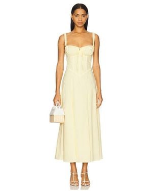 SNDY'S Alessia Drop Waist Dress - Metallic