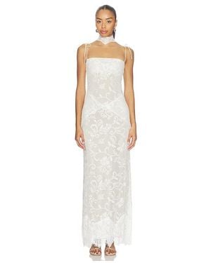 YELLOW THE LABEL Talia Lace Dress - White