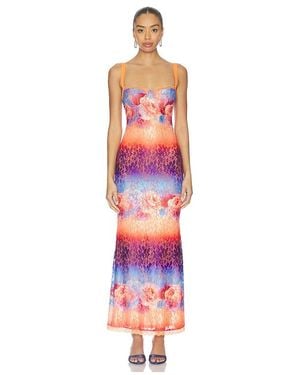 Runaway the Label Serina Lace Maxi Dress - White
