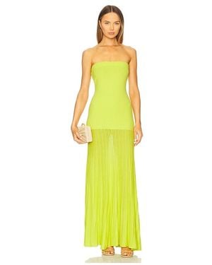 Line & Dot Arlo Tube Dress - Yellow
