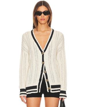 Sanctuary Sport Stripe Cardi - White