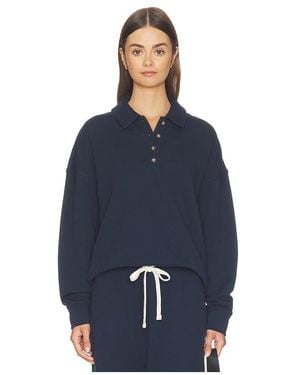 Sold Out NYC The French Terry Polo Sweater - Blue