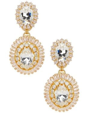 Anton Heunis Pendientes Largos En Color Blanco Talla En - Metálico