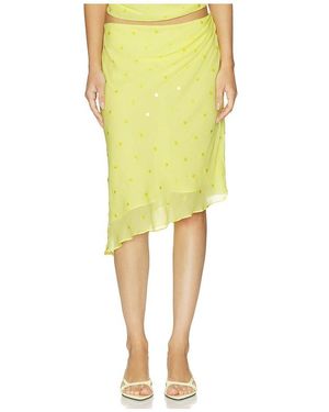 Bec & Bridge Solace Asymmetrical Skirt - Yellow