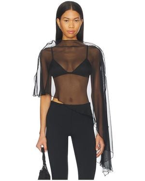 NonChalant Label Poncho-Oberteil Patrice - Schwarz