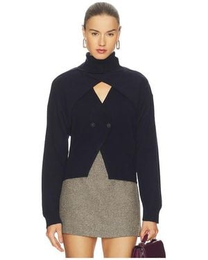 NAADAM Cashmino Vest Set With Reversible Bolero En Color Azul Marino Talla (También En Xs)