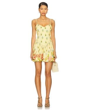 Hemant & Nandita Short Dress - Yellow