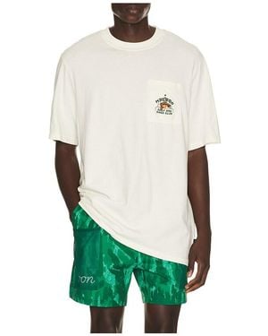 Malbon Camiseta Vista Bass Club En Color Blanco Talla (También En S, M, Xl/1X) - Verde