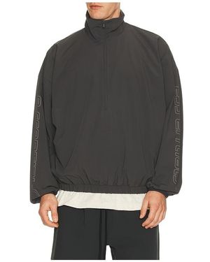 Fear Of God Half Zip Track Jacket - Grey