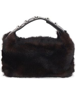 Apparis Marfa Shaved Mink Pochette - Black