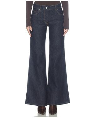 CASABLANCA Undone Denim Flared Jeans - Blue
