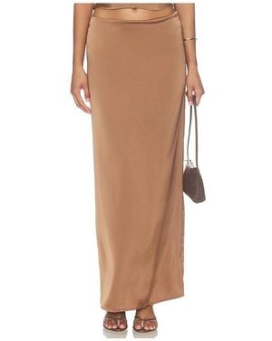Lioness Front Row Maxi Skirt - White
