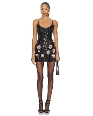 koemi sheer panel dress GUIZIO Koemi Sheer Panel Dress in Black