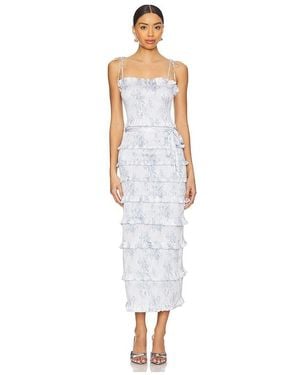 V. Chapman Lily Midi Dress - White