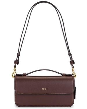 COACH Refined Calf Leather New York Elora Top Handle Crossbody Bag - Red