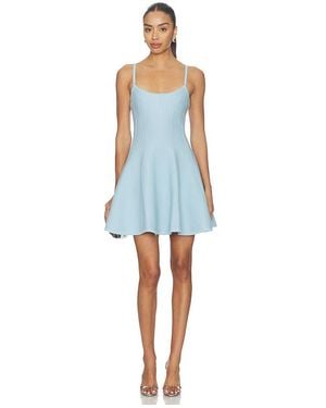 Fleur du Mal Corset Knit Dress - Blue