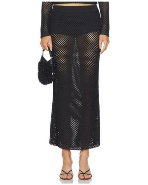 Jonathan Simkhai Demitri Midi Skirt - Black