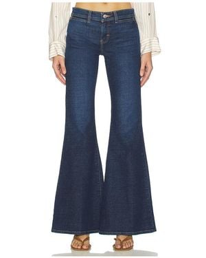 RE/DONE The Janis Wide Leg & Flare Jean - Blue