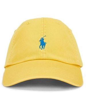 Polo Ralph Lauren Twill Classic Sport Cap Hat - Yellow