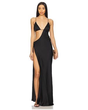 Cin Cin Villa Butterfly Maxi Dress - Black